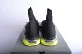 Bal*nci*ga Speed Clear Sole Sneaker Black Yellow Fluo