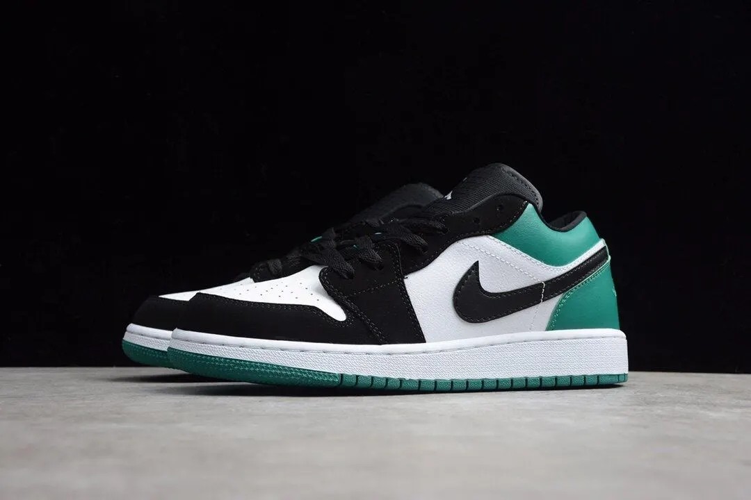 Jordan 1 Low White Black Mystic Green 553558-113