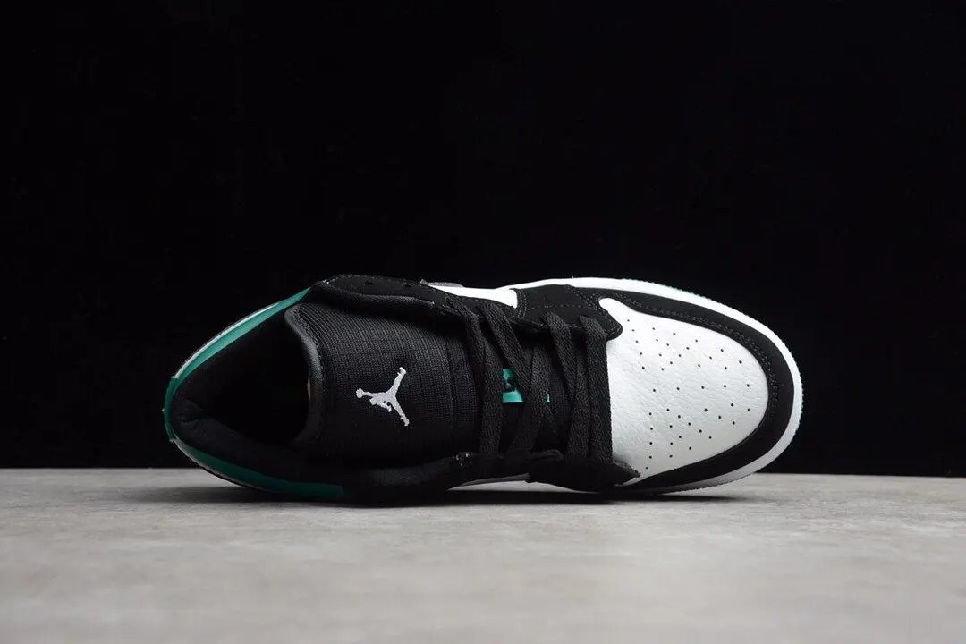 Jordan 1 Low White Black Mystic Green 553558-113