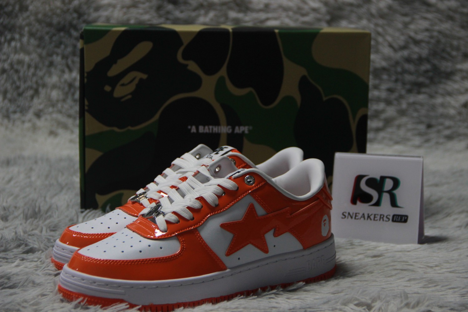 A Bathing Ape Bape Sta Low Orange 001FWH701001_ORG_A