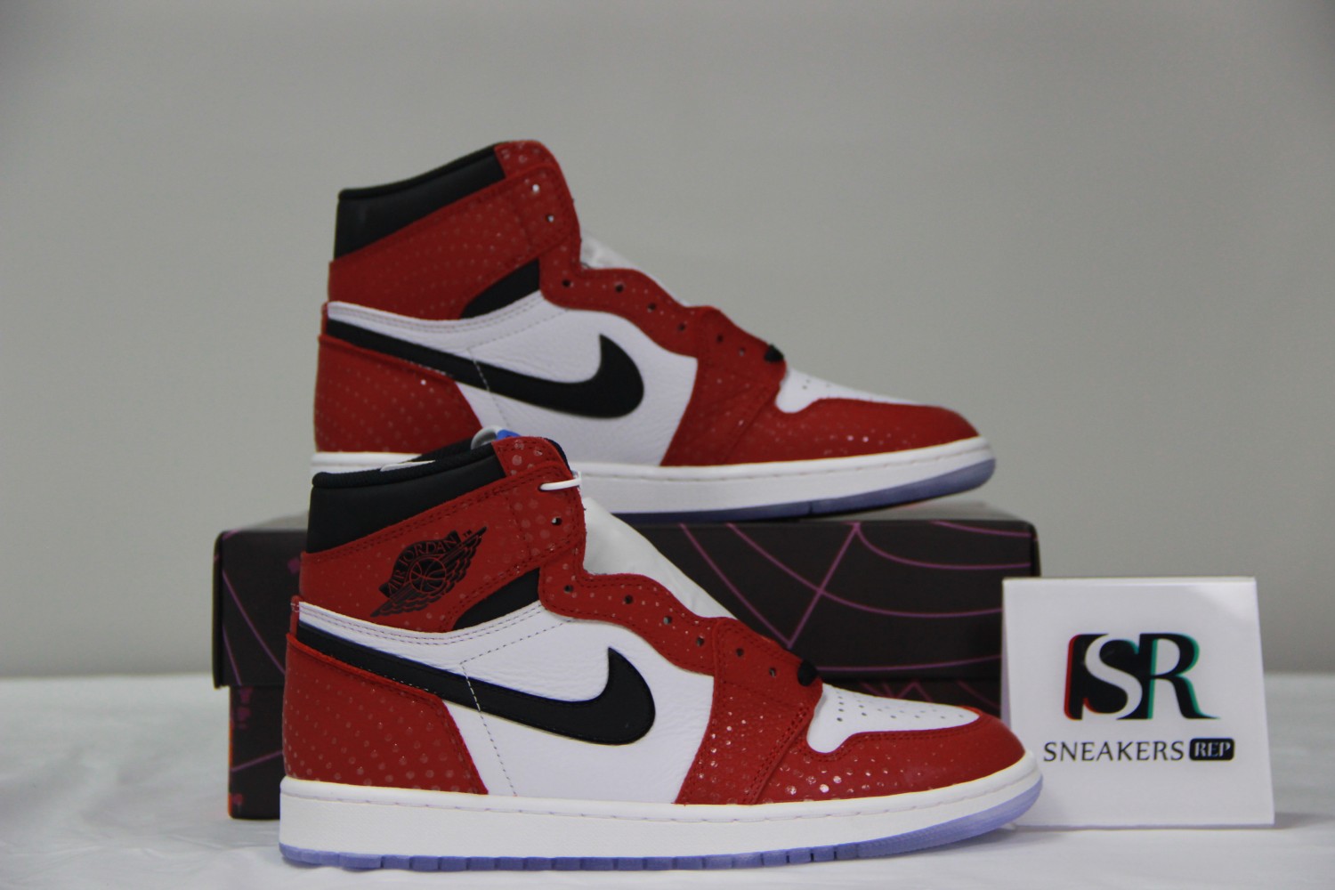 Jordan 1 Retro High Spider Man Origin Story (Special Box) 555088-602