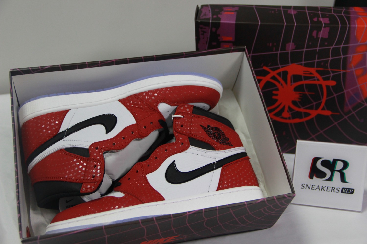Jordan 1 Retro High Spider Man Origin Story (Special Box) 555088-602