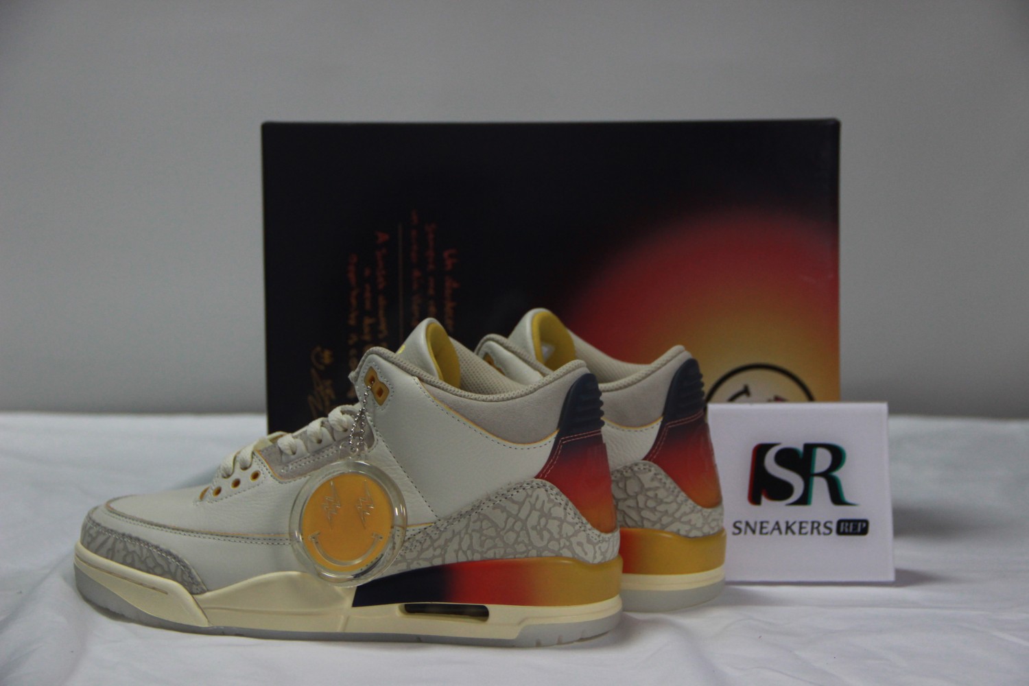 J Balvin x Air Jordan 4 White Blue Red FN0344-901