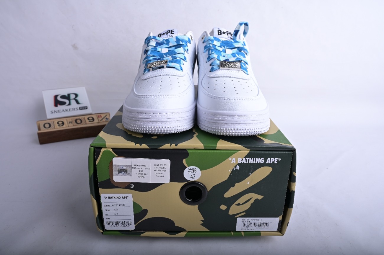 A Bathing Ape Bape Sta Low ABC Camo White Blue (2022)  1I70191005-BLU/1I70291004-BLU/001FWI701005-BLU