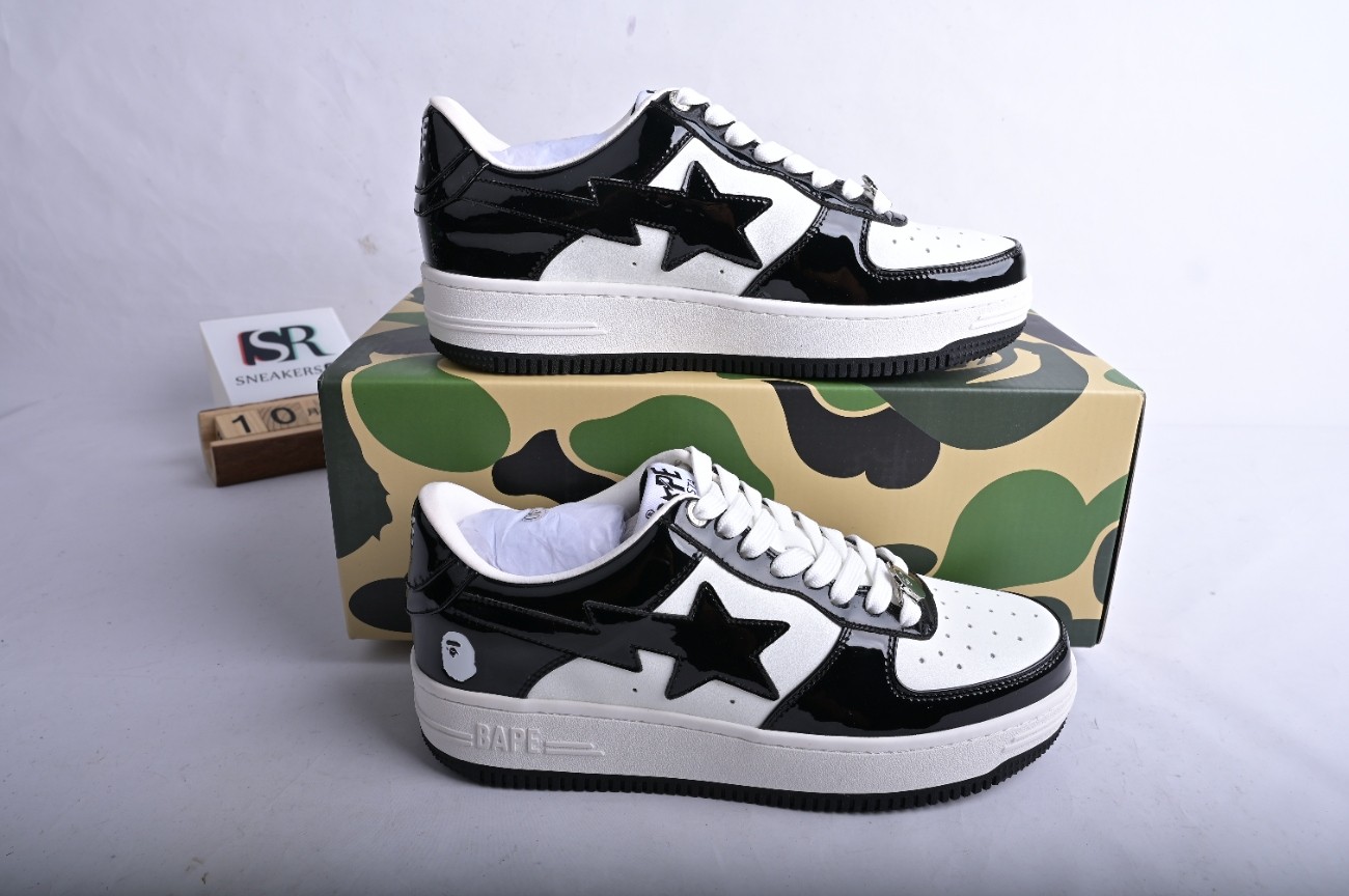 A Bathing Ape Bape Sta Low Black 001FWH701001_BLK_A