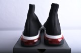 Bal*nci*ga Speed Clear Sole Sneaker Black White Red