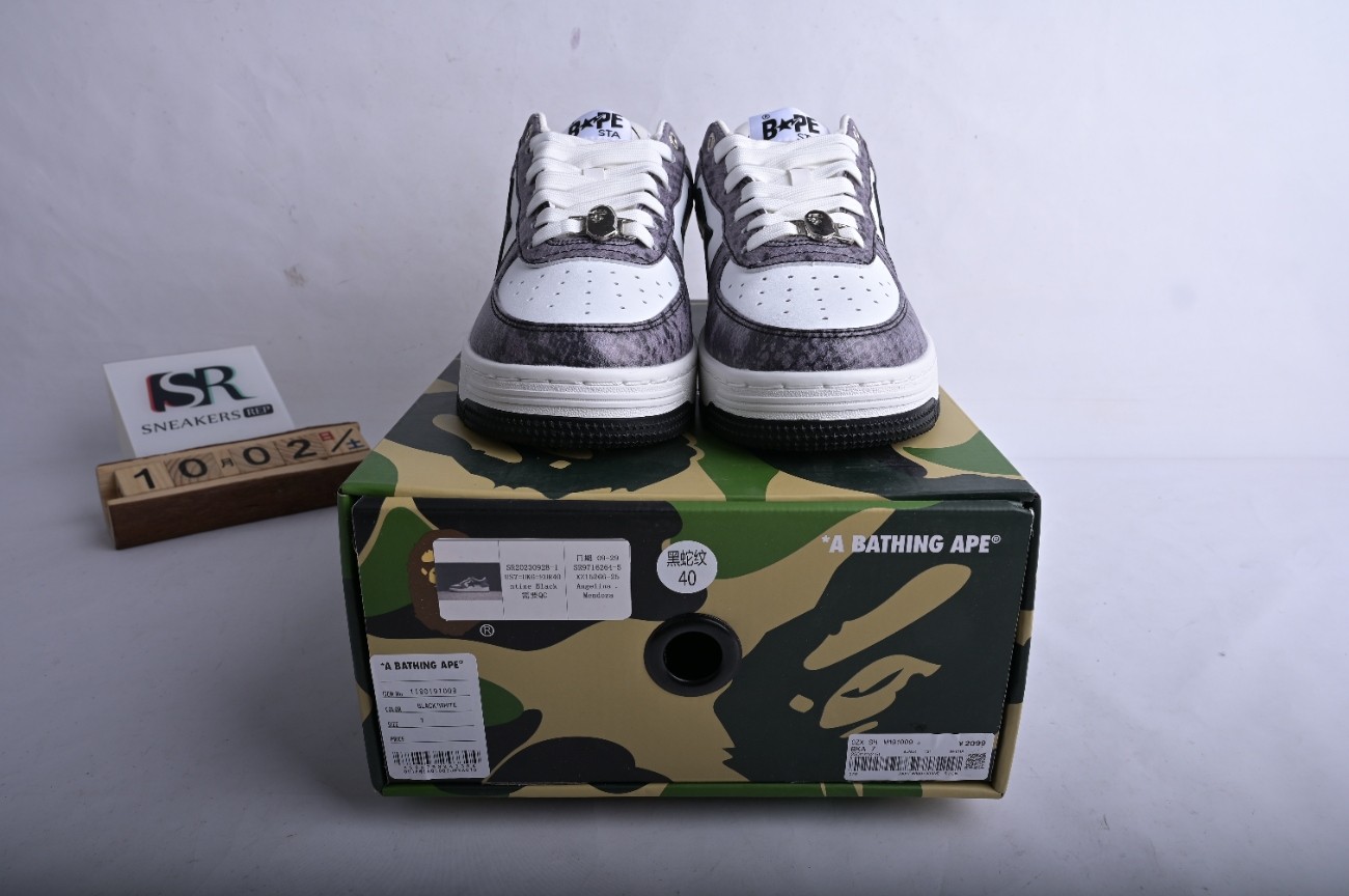 Bape STA low serpentine Black