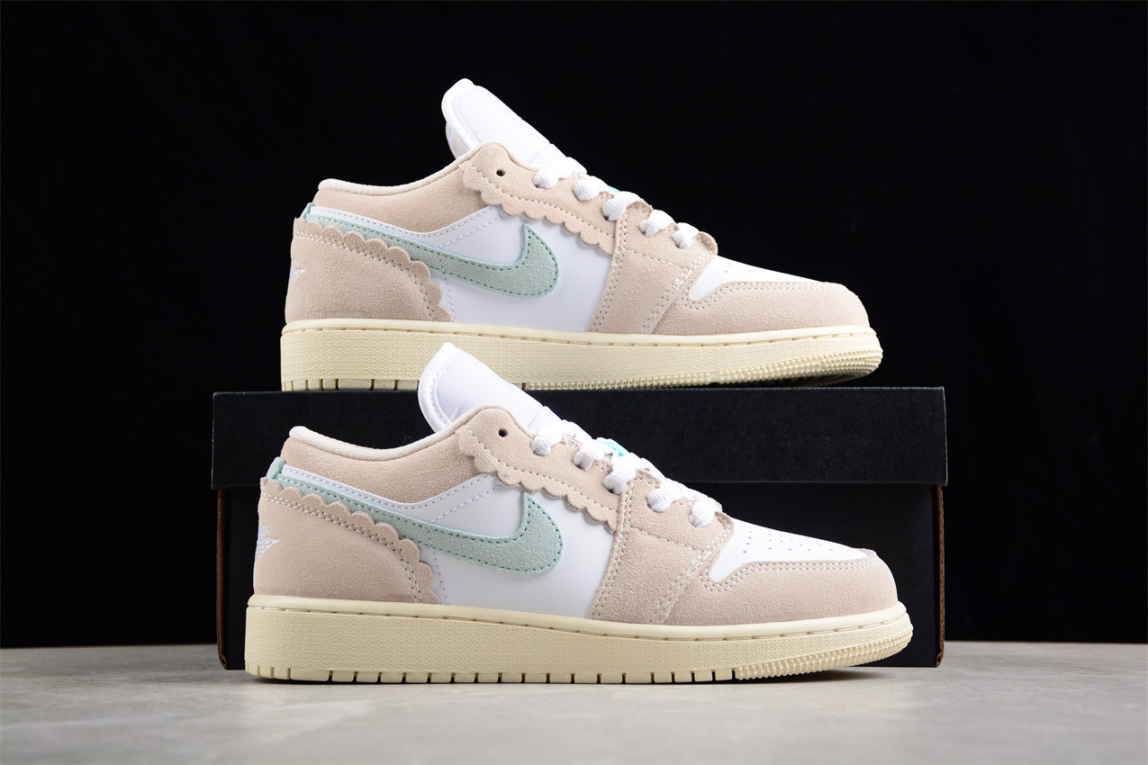 Jordan 1 Low SE Scalloped Edge Guava Ice (GS) DZ5356-800