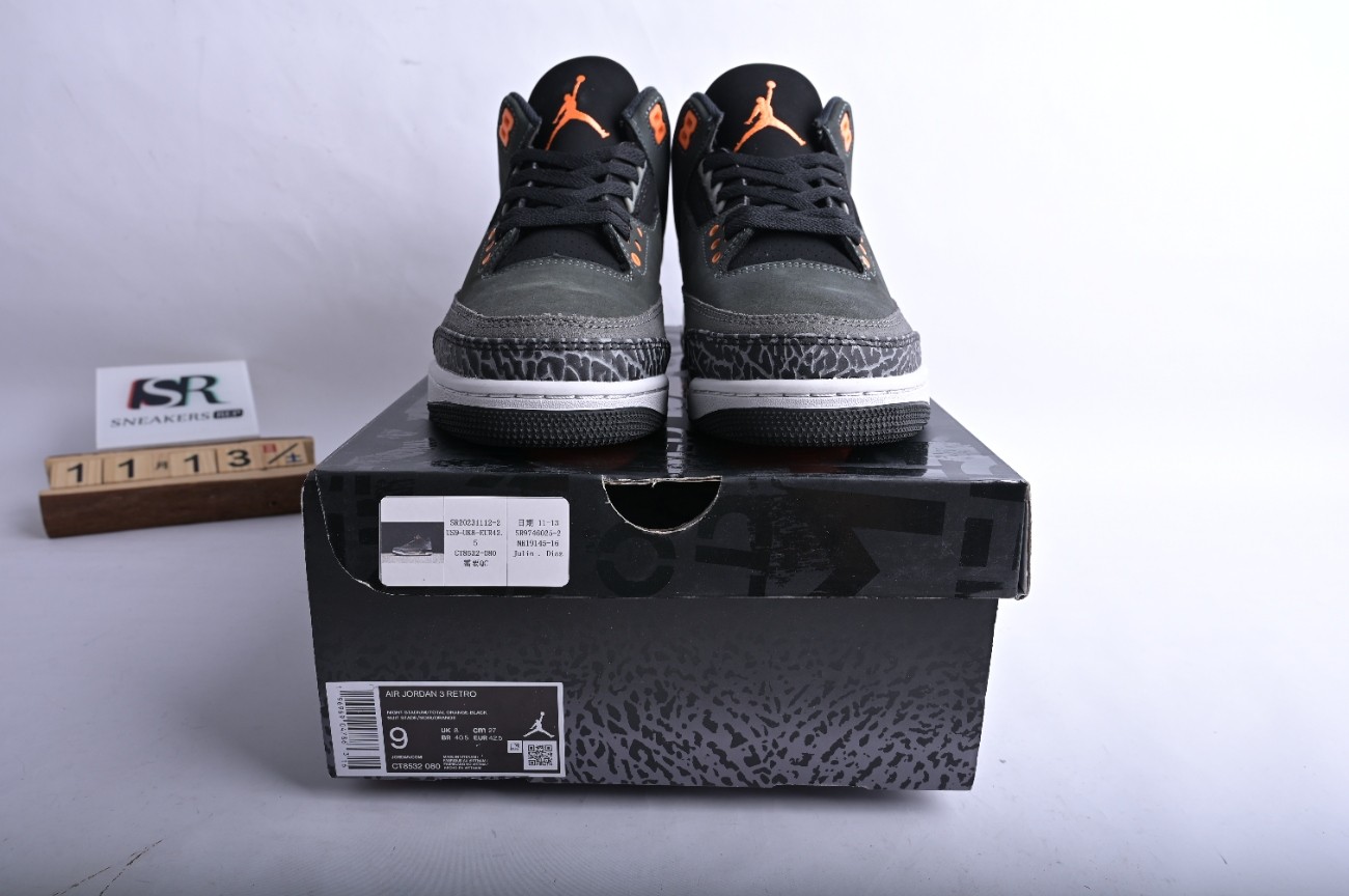 Air Jordan 3 Retro  Fear   CT8532-080