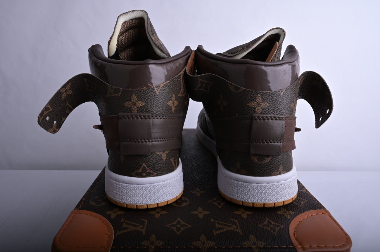 LV x Off White x Air Jordan 1 Customs MENS AQ0818 158
