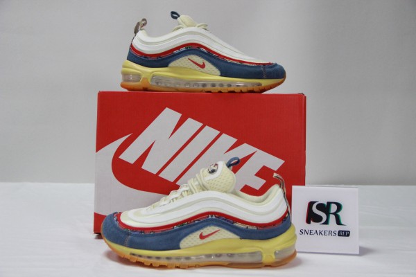 Nike Air Max 97 Coconut Milk Fossil Denim Red DV1486-162