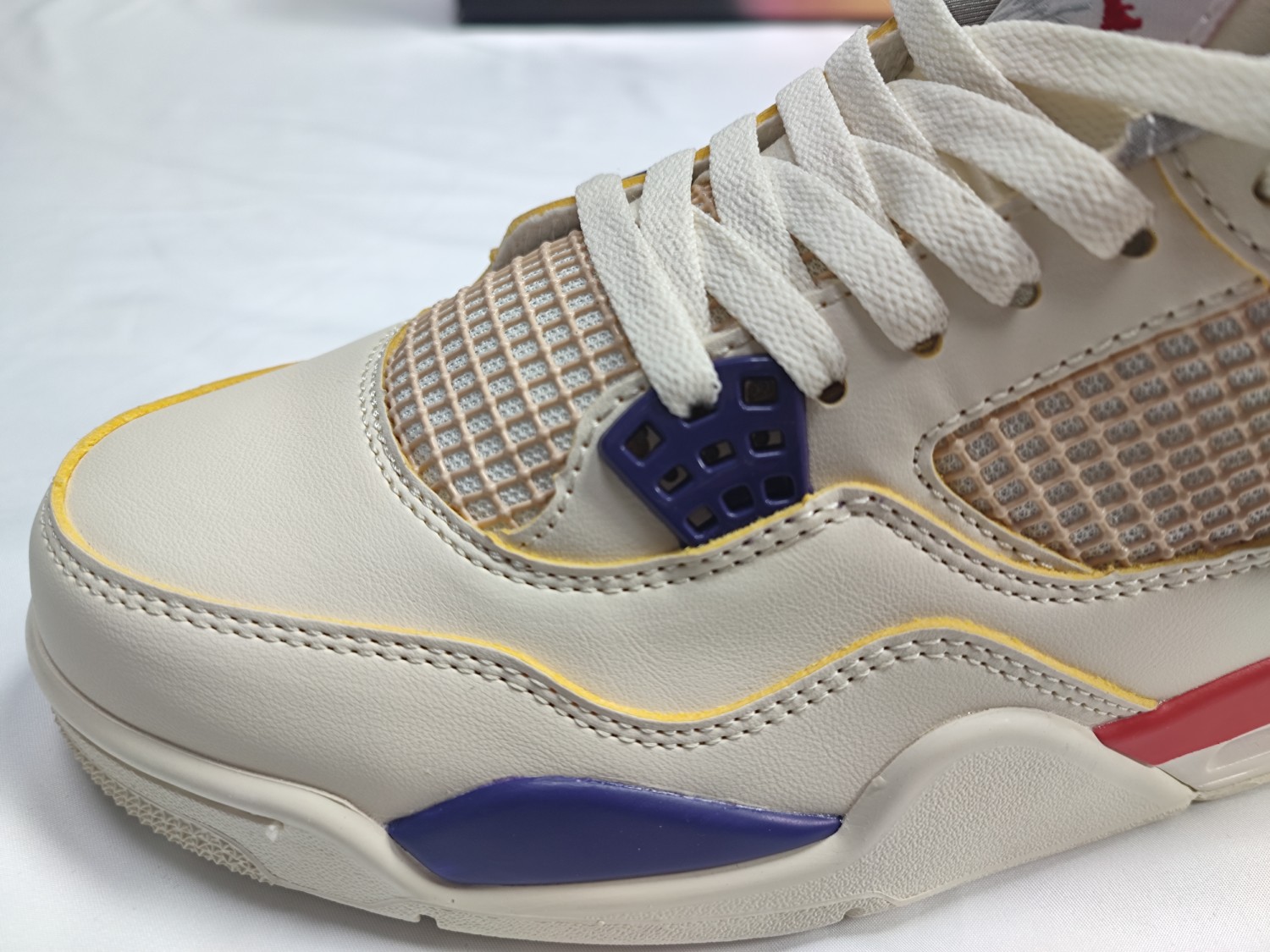 J Balvin x Air Jordan 4 White Blue Red FN0344-901