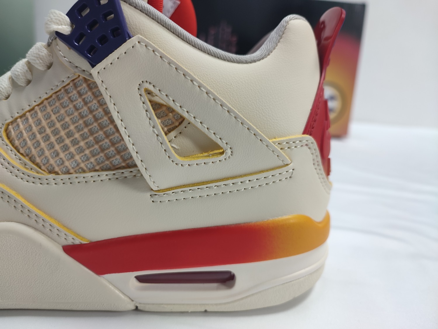 J Balvin x Air Jordan 4 White Blue Red FN0344-901