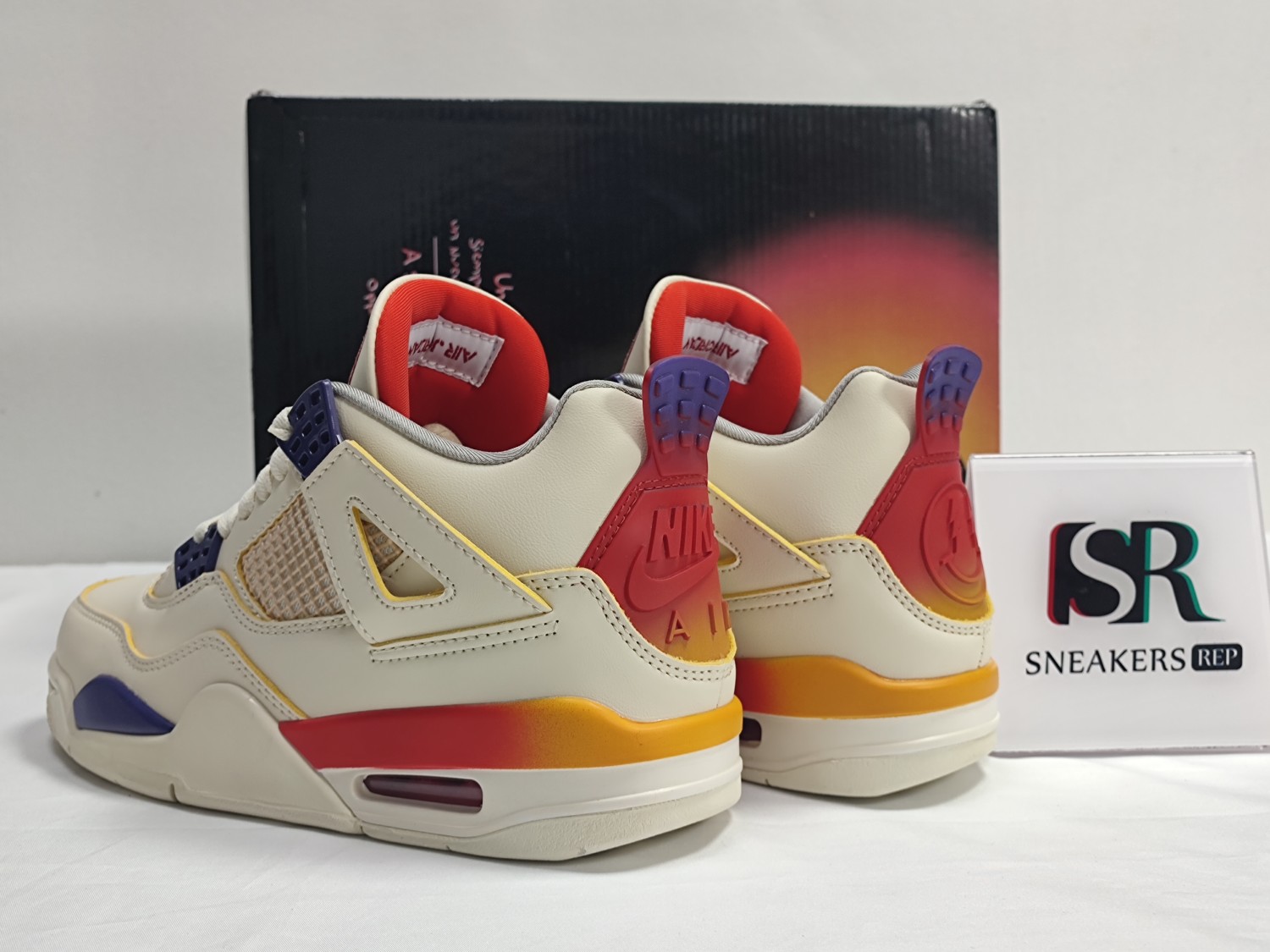 J Balvin x Air Jordan 4 White Blue Red FN0344-901