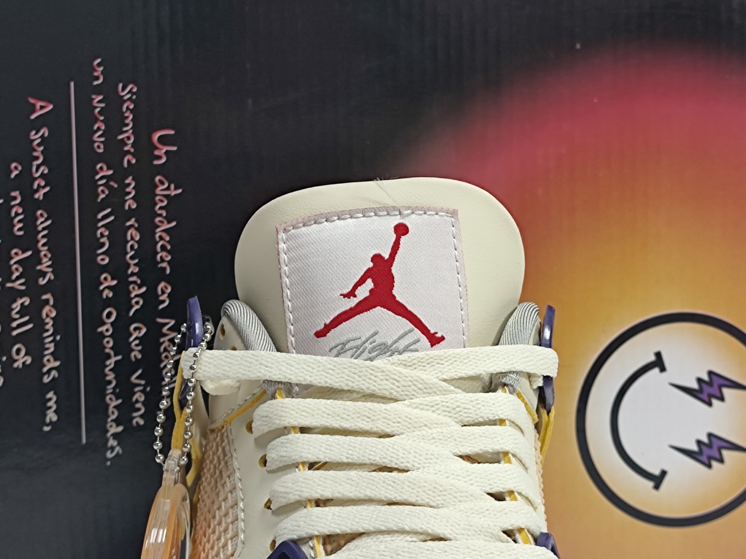 J Balvin x Air Jordan 4 White Blue Red FN0344-901