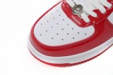 A Bathing Ape Bape Sta Patent Leather White Red (2023)