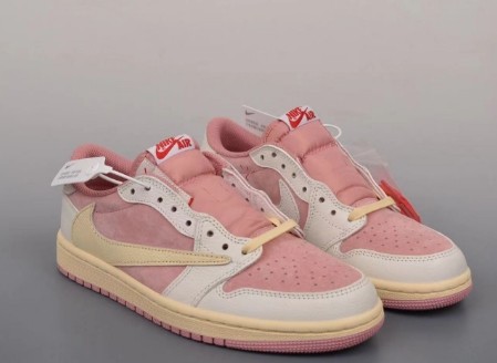 Travis Scott x Air Jordan 1 Low OG  “Shy Pink”
