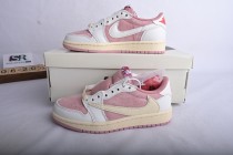 Travis Scott x Air Jordan 1 Low OG  “Shy Pink”
