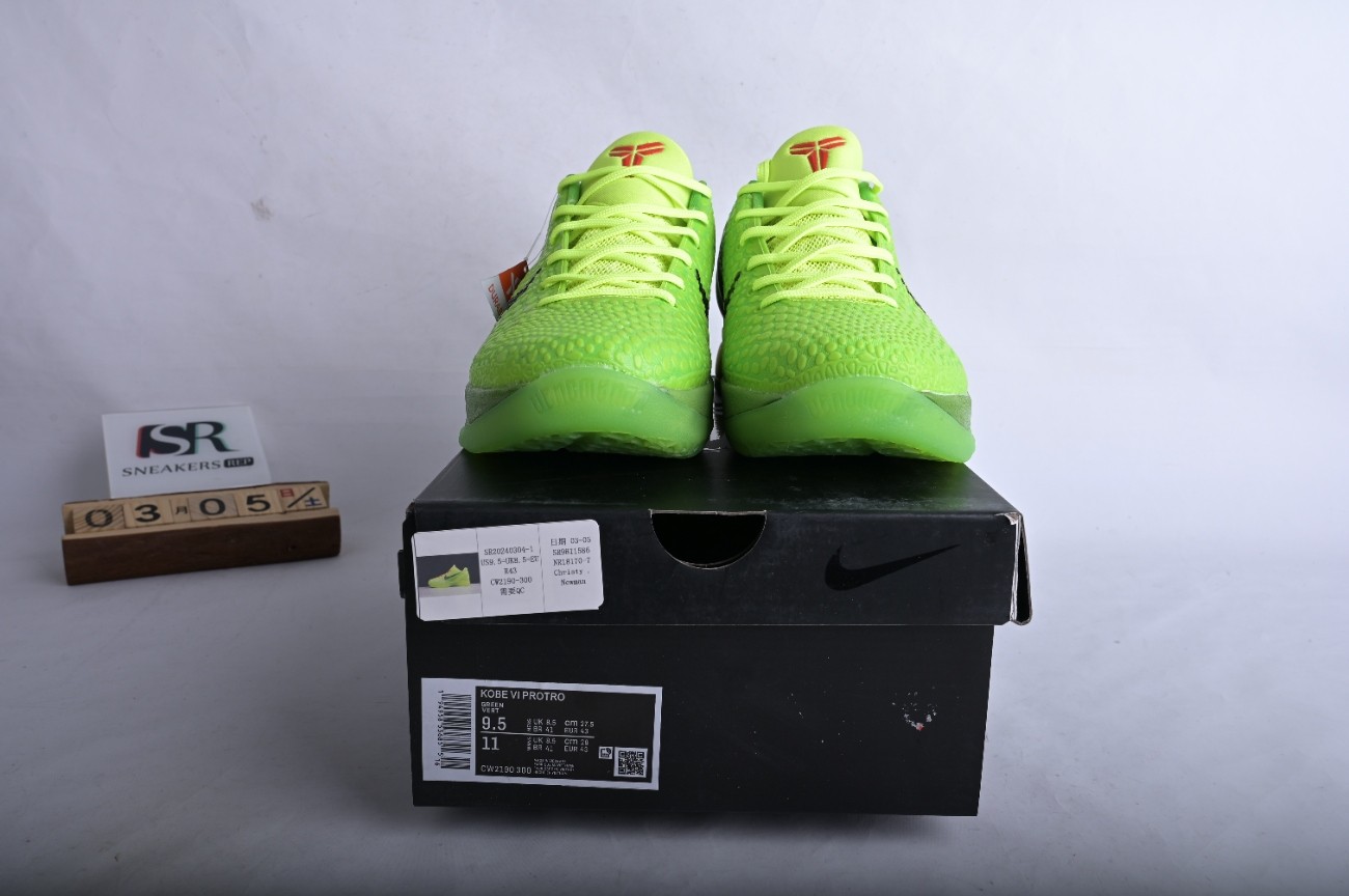 Nike Kobe 6 Protro Grinch (2020) CW2190-300