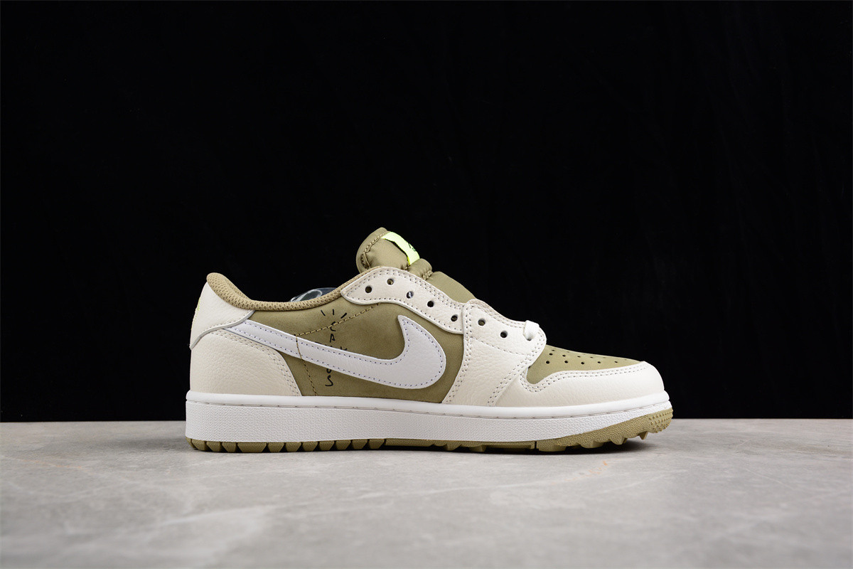 Jordan 1 Retro Low Golf Travis Scott Neutral Olive FZ3124-200