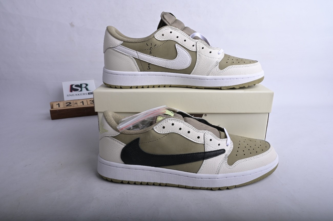 Jordan 1 Retro Low Golf Travis Scott Neutral Olive FZ3124-200