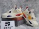 J Balvin x Air Jordan 4 White Blue Red AQ0344 901CH