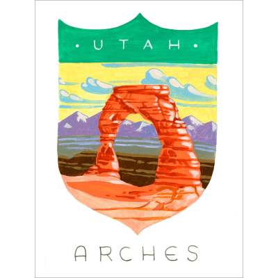 National Parks - Arches Canvas Wall Art