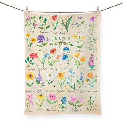 You're A Wildflower Tea Towels