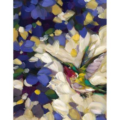Blue Violet Canvas Wall Art