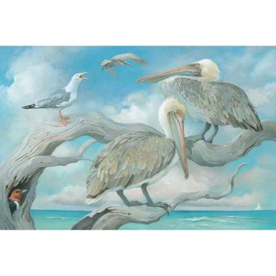 Bird Talk Canvas Wall Art