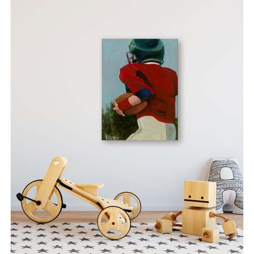 Lil' Football Star 1 Canvas Wall Art