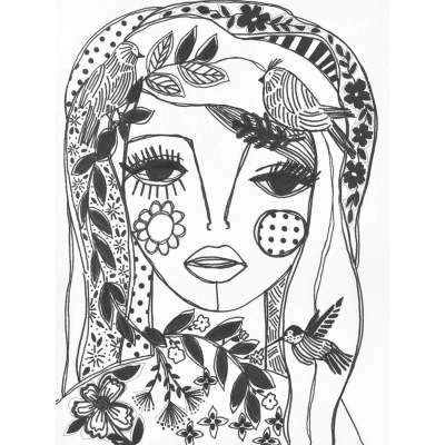 Fashion Floral - Free To Be Me Canvas Wall Art