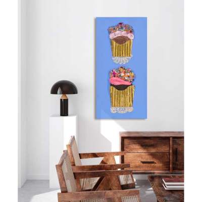 Cupcake Stack Canvas Wall Art