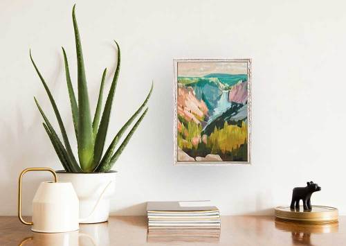 Road Trip - Yellowstone 1 Mini Framed Canvas