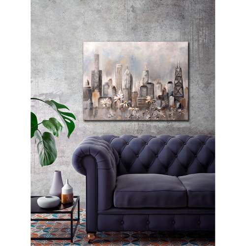 Downtown Daisies Canvas Wall Art
