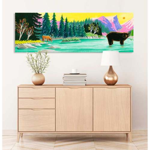Rocky Mountain Horizontal Canvas Wall Art