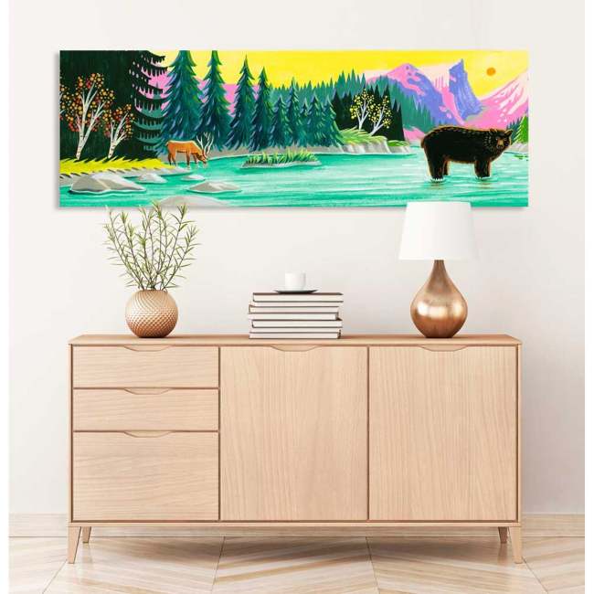 Rocky Mountain Horizontal Canvas Wall Art