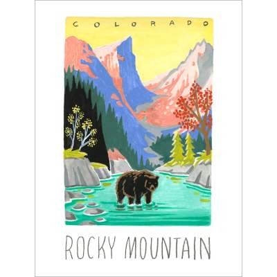 National Parks - Rocky Mountain Canvas Wall Art