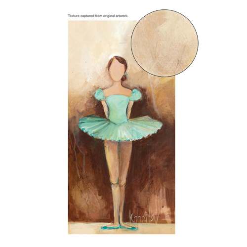 Belle of the Ballet - Green Canvas Wall Art