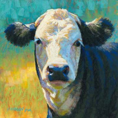 Pastoral Portraits - Lone Grazing Canvas Wall Art