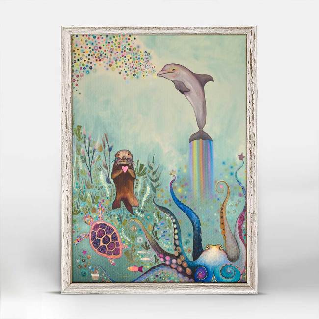 Seaweed Forest Mini Framed Canvas