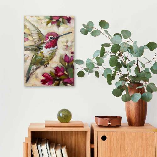 Hummingbird Love Canvas Wall Art