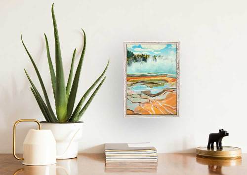 Road Trip - Yellowstone 2 Mini Framed Canvas
