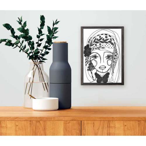 Fashion Floral - Becoming Mini Framed Canvas
