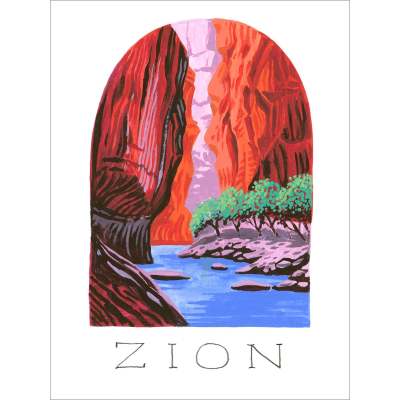 National Parks - Zion Canvas Wall Art