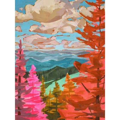 Road Trip - Smokies Canvas Wall Art