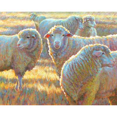 Pastoral Portraits - Gentle Grazing Canvas Wall Art