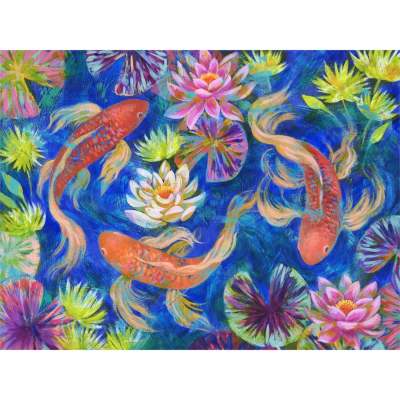 Water Series - Worlds Intertwined Canvas Wall Art