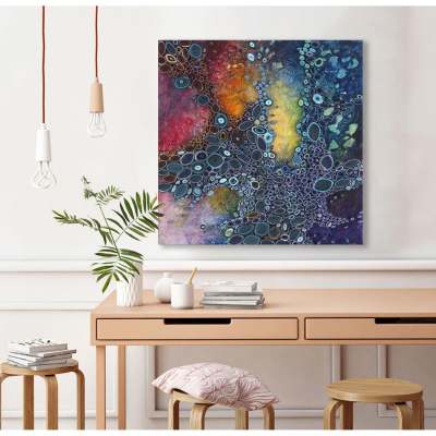 Tie Dye Canvas Wall Art