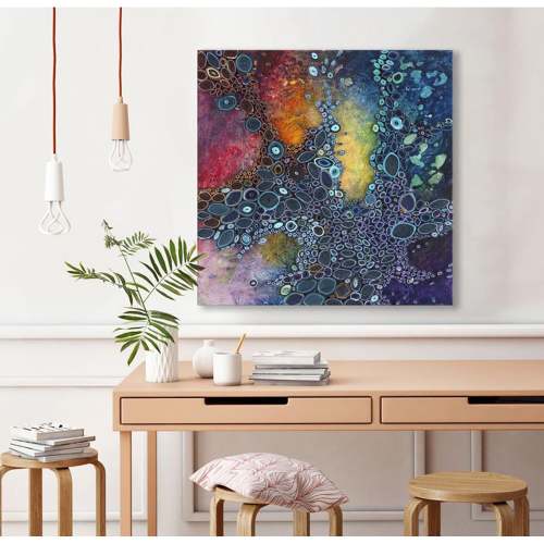 Tie Dye Canvas Wall Art